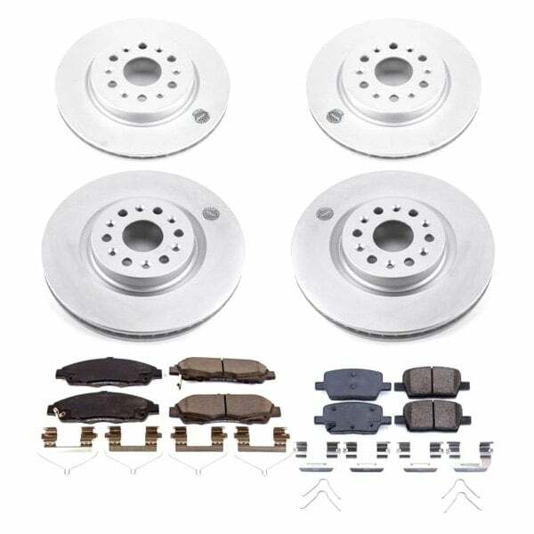 Power Stop 17-18 Cadillac XT5 Front & Rear Z17 Evolution Geomet Coated Brake Kit - CRK7909