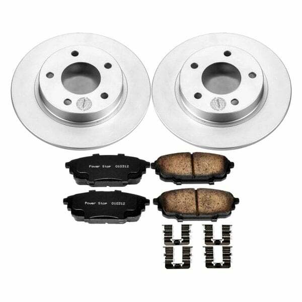 Power Stop 01-03 Mazda Protege Rear Z17 Evolution Geomet Coated Brake Kit - CRK792