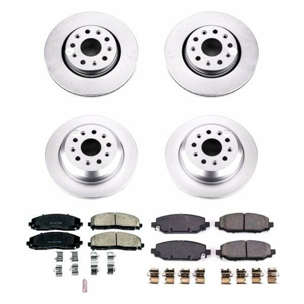 Power Stop 18-19 Jeep Wrangler Front & Rear Z17 Evolution Geomet Coated Brake Kit - CRK7938