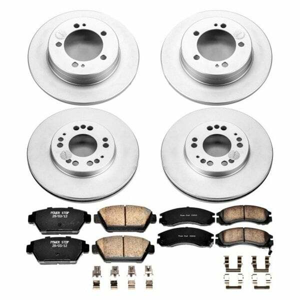 Power Stop 1993 Eagle Talon Front & Rear Z17 Evolution Geomet Coated Brake Kit - CRK799
