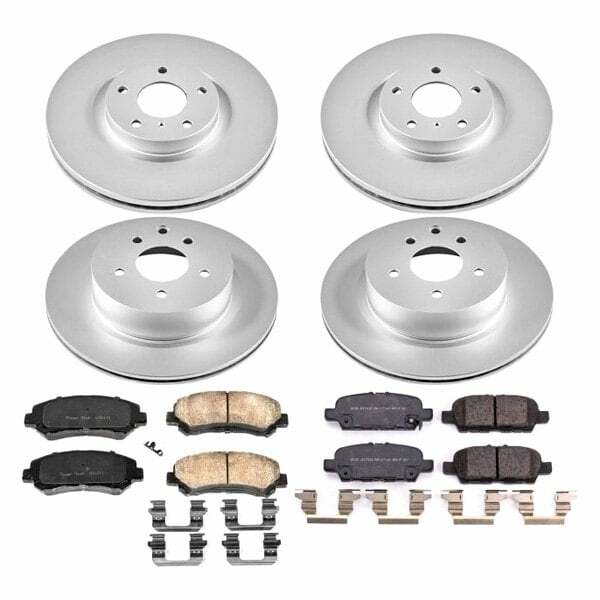 Power Stop 2018 Nissan Maxima Front & Rear Z17 Evolution Geomet Coated Brake Kit - CRK8059