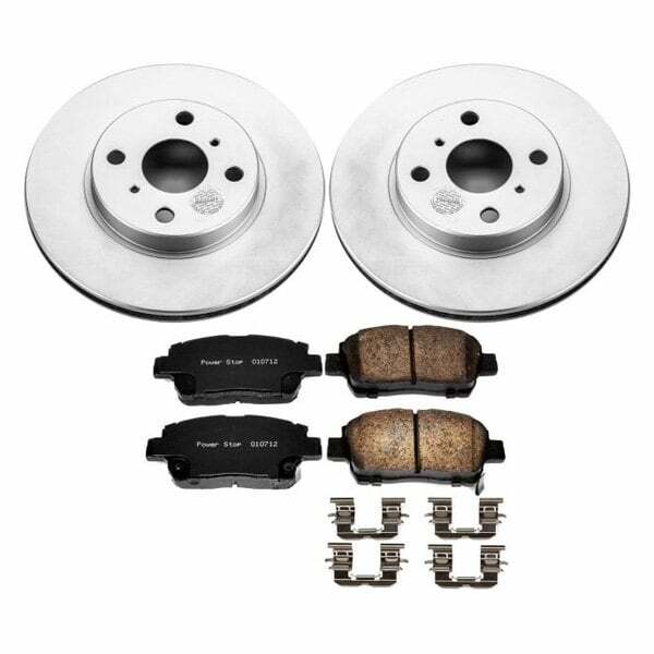 Power Stop 01-05 Toyota Echo Front Z17 Evolution Geomet Coated Brake Kit - CRK821