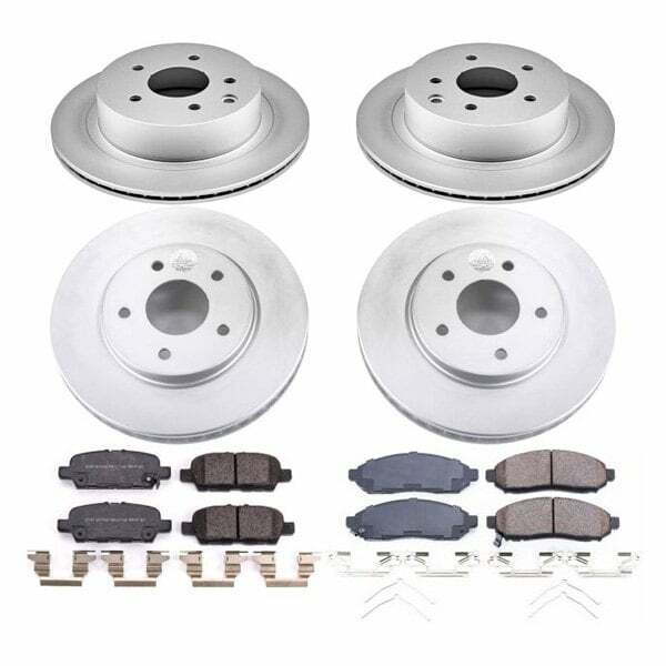 Power Stop 11-14 Nissan Leaf Front & Rear Z17 Evolution Geomet Coated Brake Kit - CRK8272