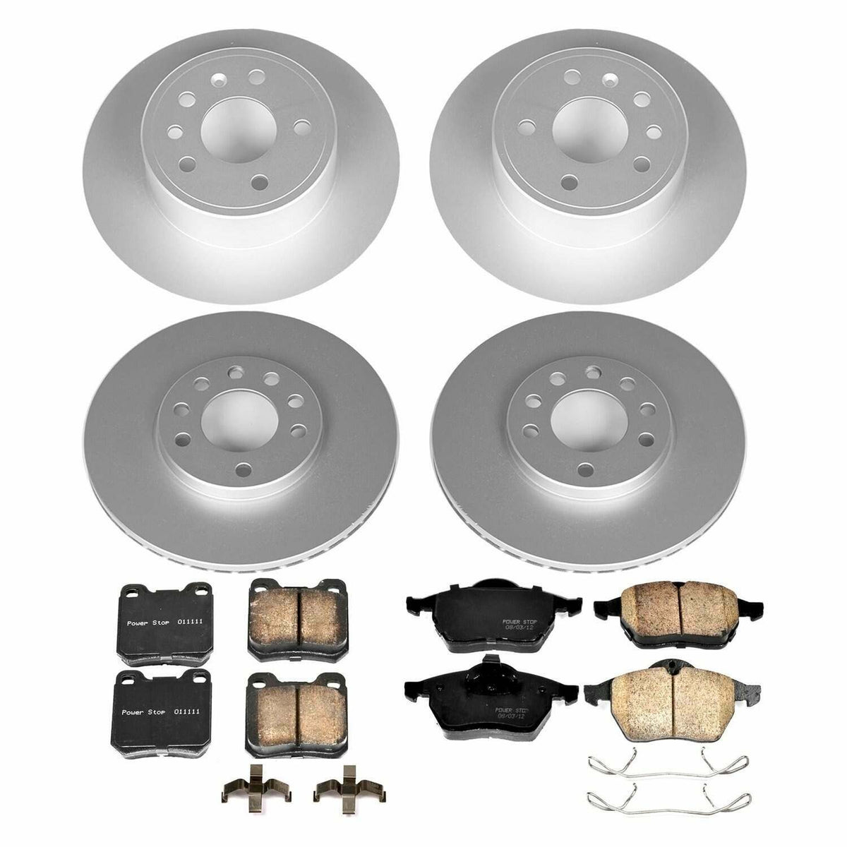 Power Stop 97-98 Saab 900 Front & Rear Z23 Evolution Sport Coated Brake Kit - CRK833