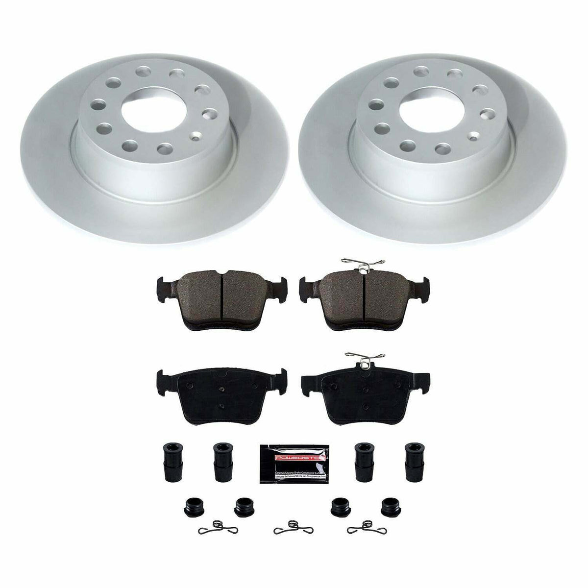 Power Stop 2019 Volkswagen Jetta Rear Z17 Evolution Geomet Coated Brake Kit - CRK8337