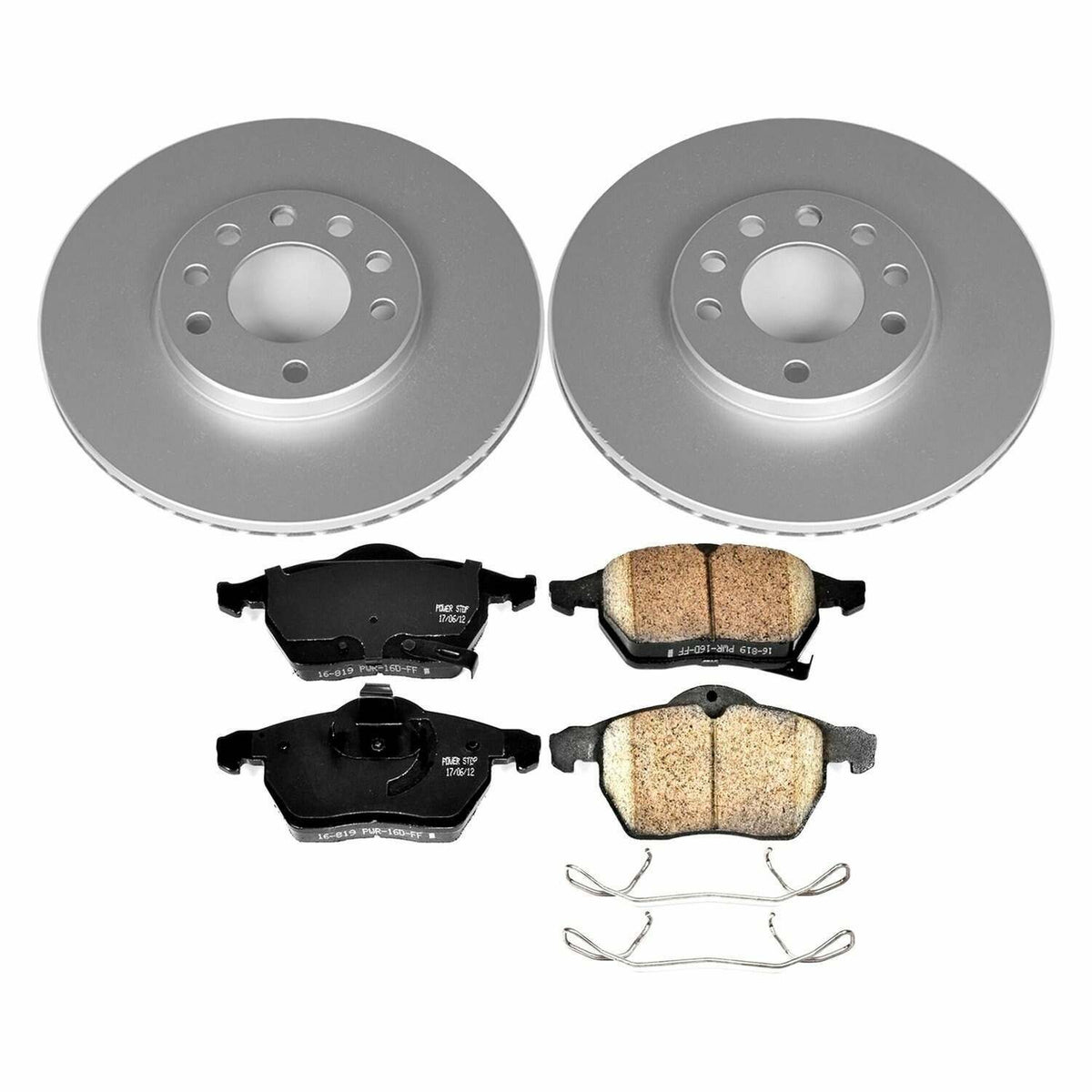 Power Stop 99-03 Saab 9-3 Front Z23 Evolution Sport Coated Brake Kit - CRK834