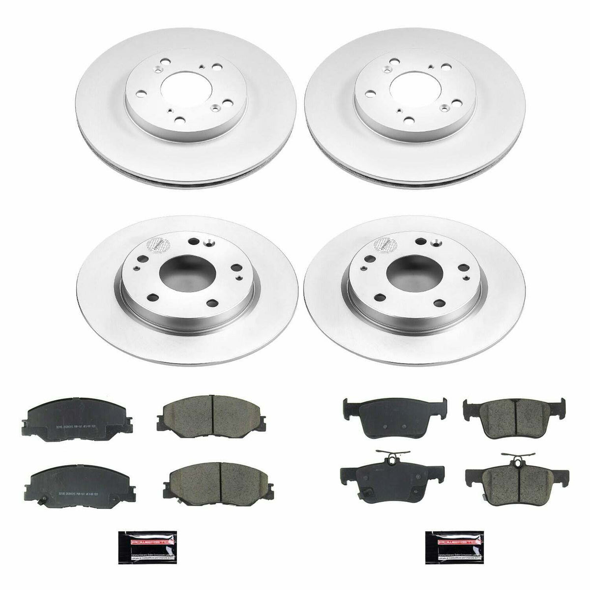 Power Stop 2019 Honda Insight Front & Rear Z17 Evolution Geomet Coated Brake Kit - CRK8343