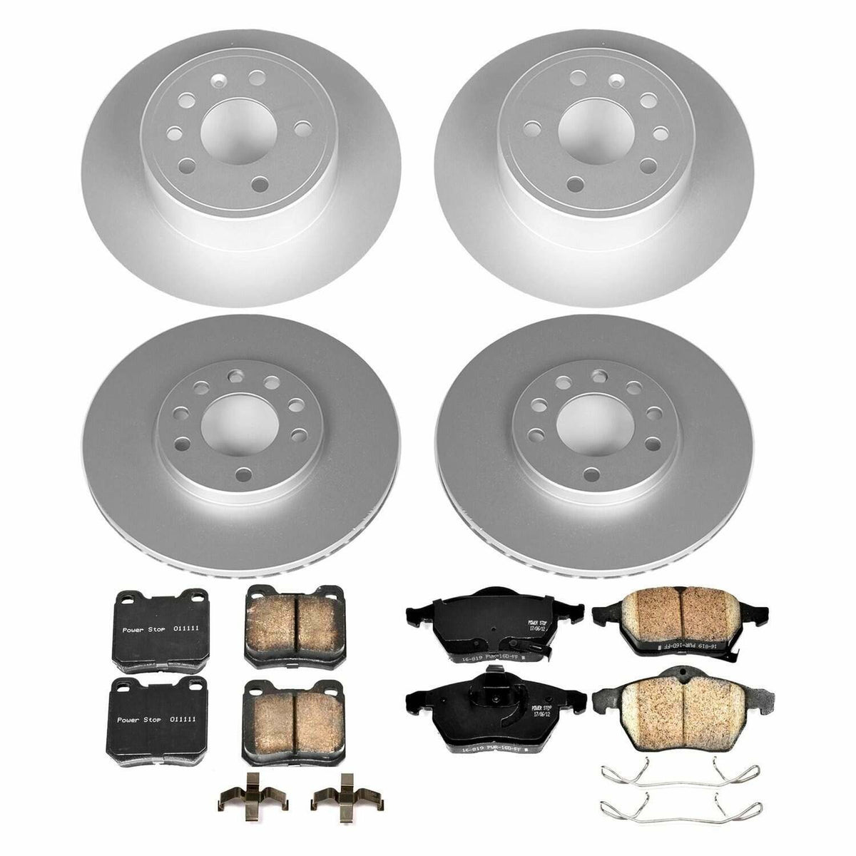 Power Stop 99-03 Saab 9-3 Front & Rear Z23 Evolution Sport Coated Brake Kit - CRK835