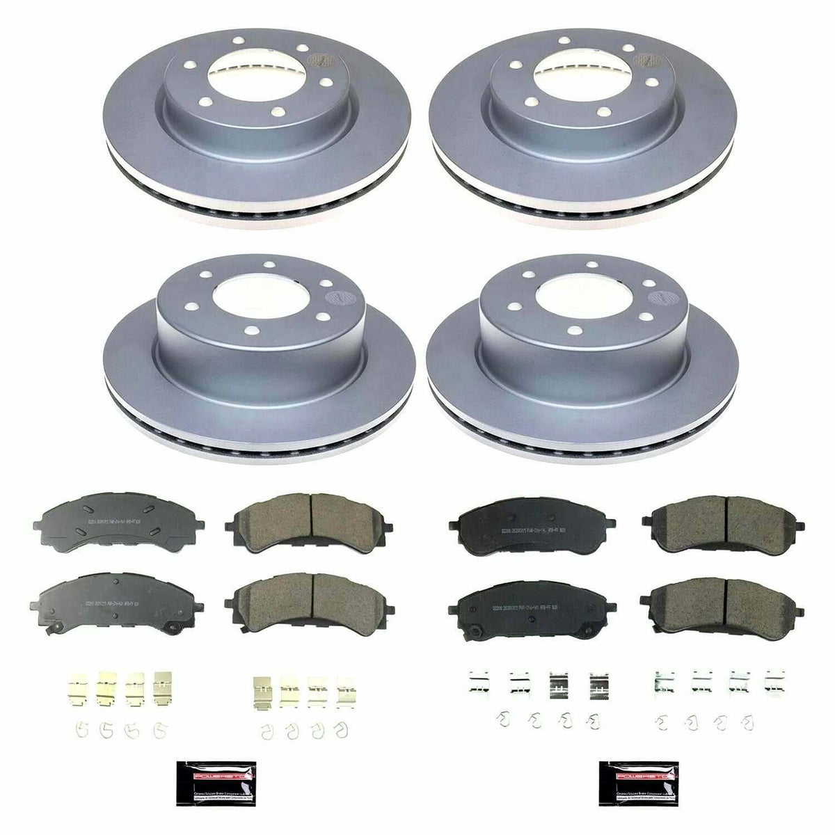 Power Stop 19-21 Ford Ranger Front & Rear Z17 Evolution Geomet Coated Brake Kit - CRK8448