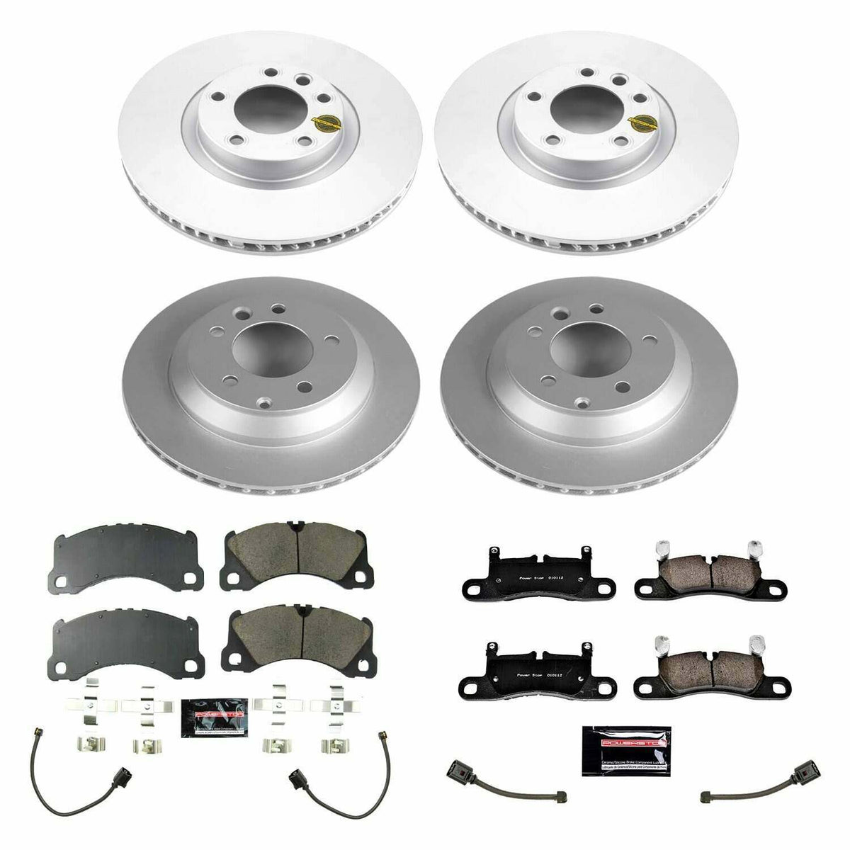Power Stop 13-18 Porsche Cayenne Front & Rear Z23 Evolution Sport Coated Brake Kit - CRK8516
