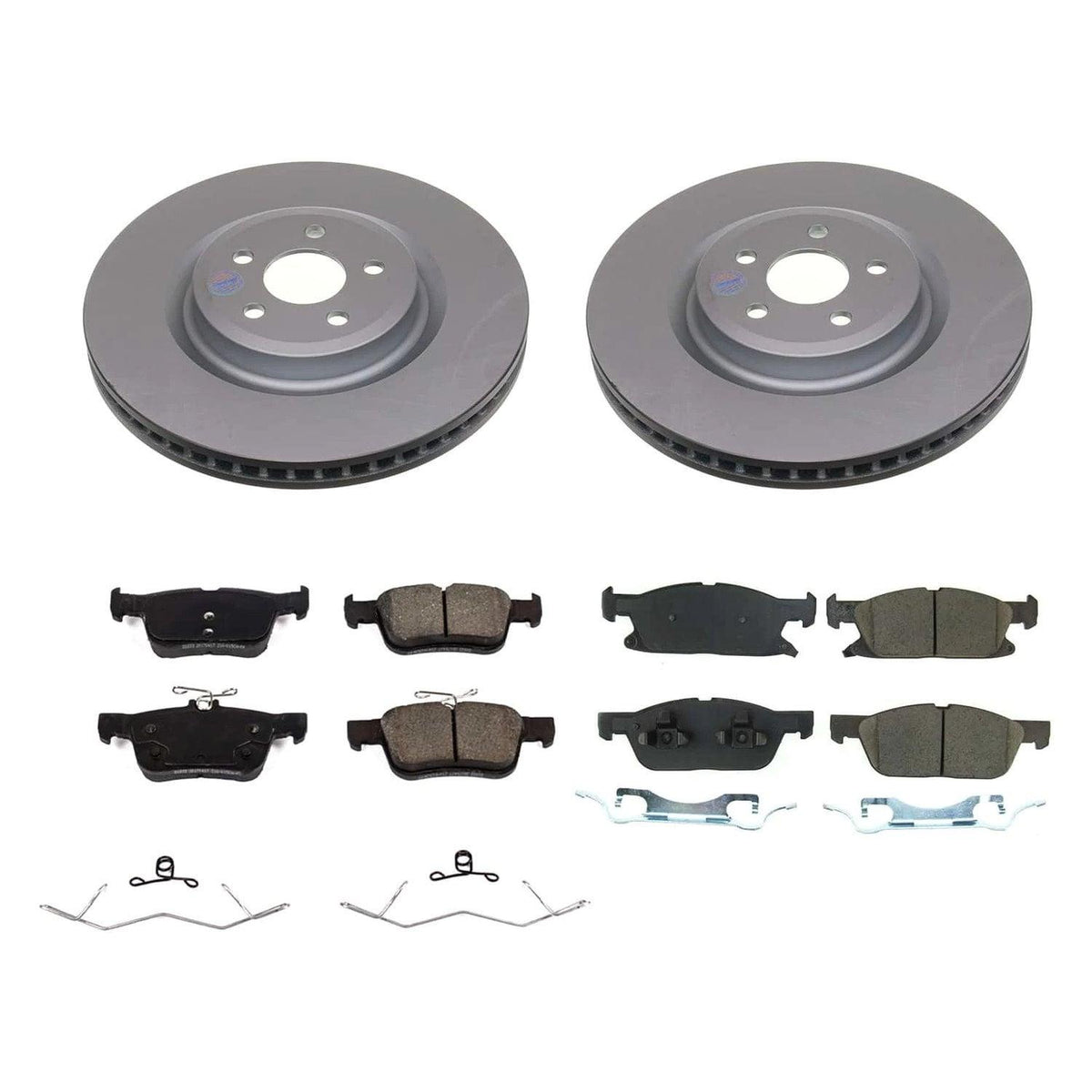 Power Stop 19-22 Ford Edge Front and Rear Z17 Coated Brake Kit - CRK8543
