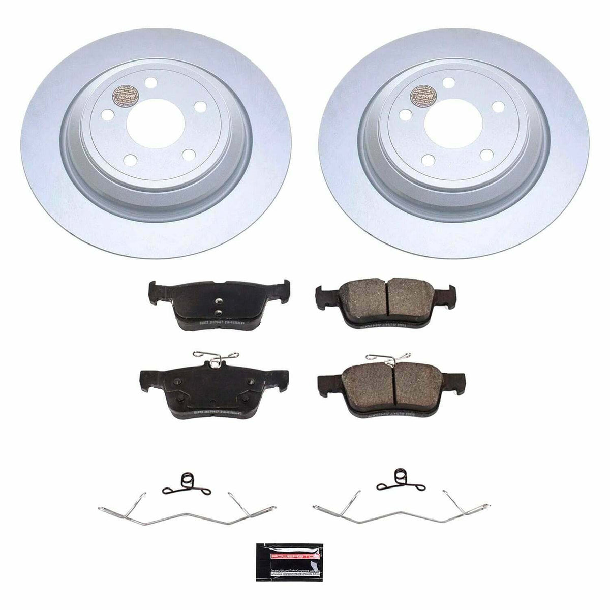 Power Stop 21-22 Ford Bronco Sport Rear Z17 Coated Brake Kit - CRK8642