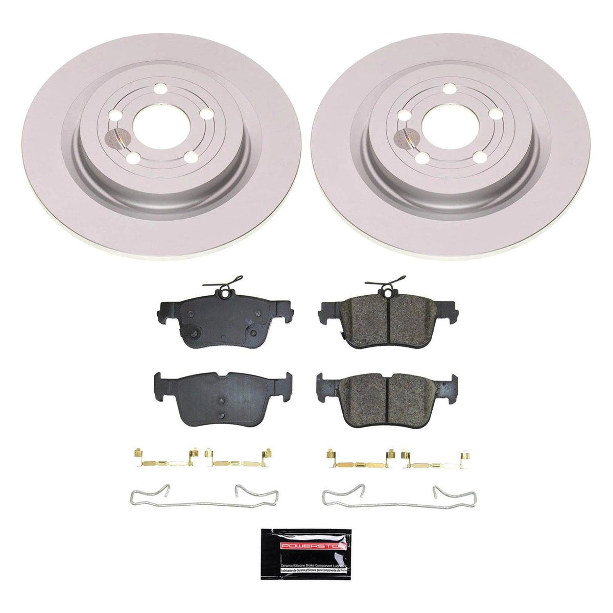 Power Stop 21-23 Ford Mustang Mach-E Rear Z17 Coated Brake Kit - CRK8766