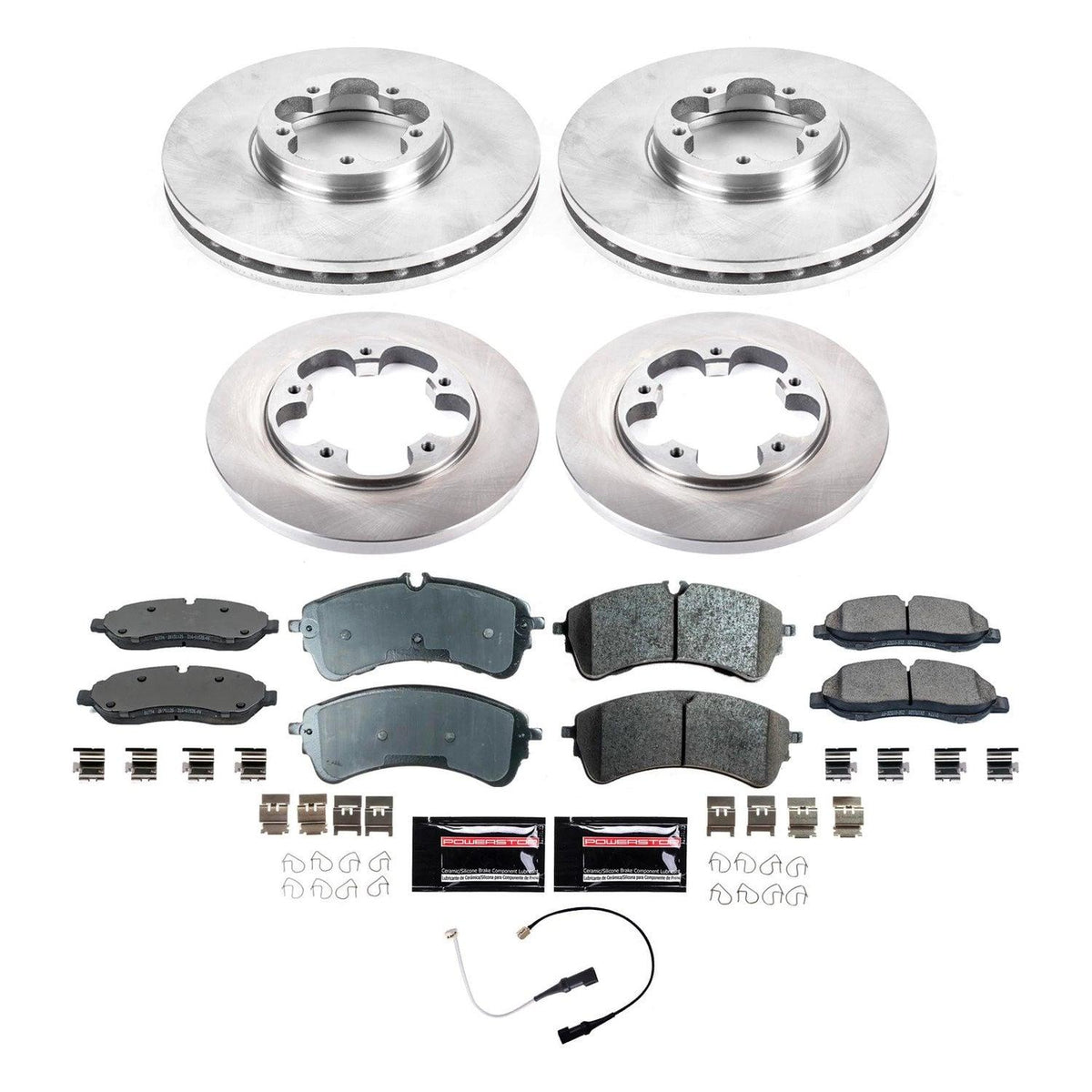 Power Stop 21-23 Ford Mustang Mach-E Front and Rear Z17 Coated Brake Kit - CRK8805