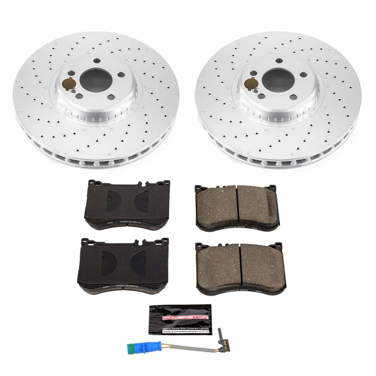 Power Stop 19-22 Mercedes-Benz E53 AMG Front Z23 Coated Brake Kit - CRK9011