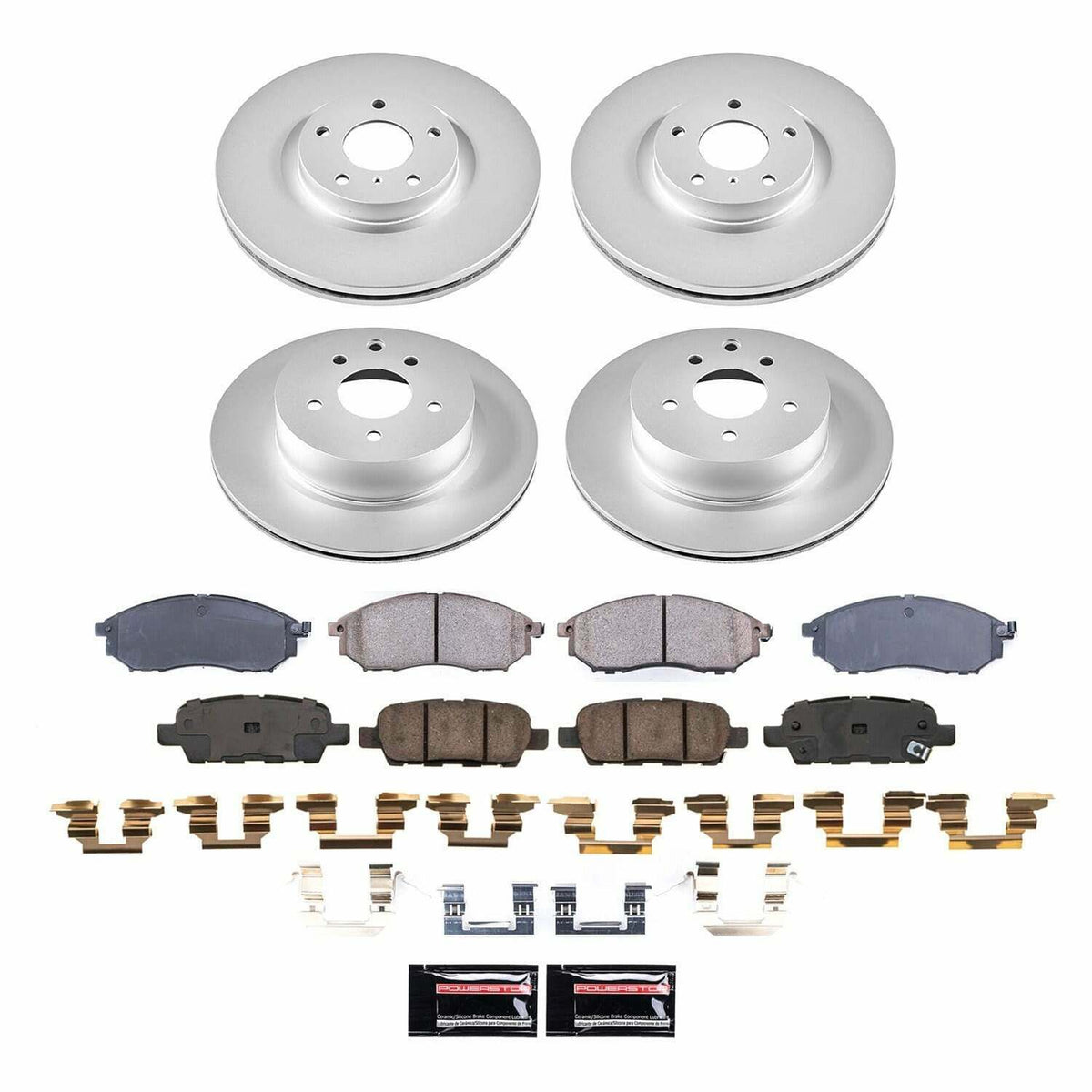 Power Stop 20-22 Cadillac CT4 Front Z17 Coated Brake Kit - CRK9075
