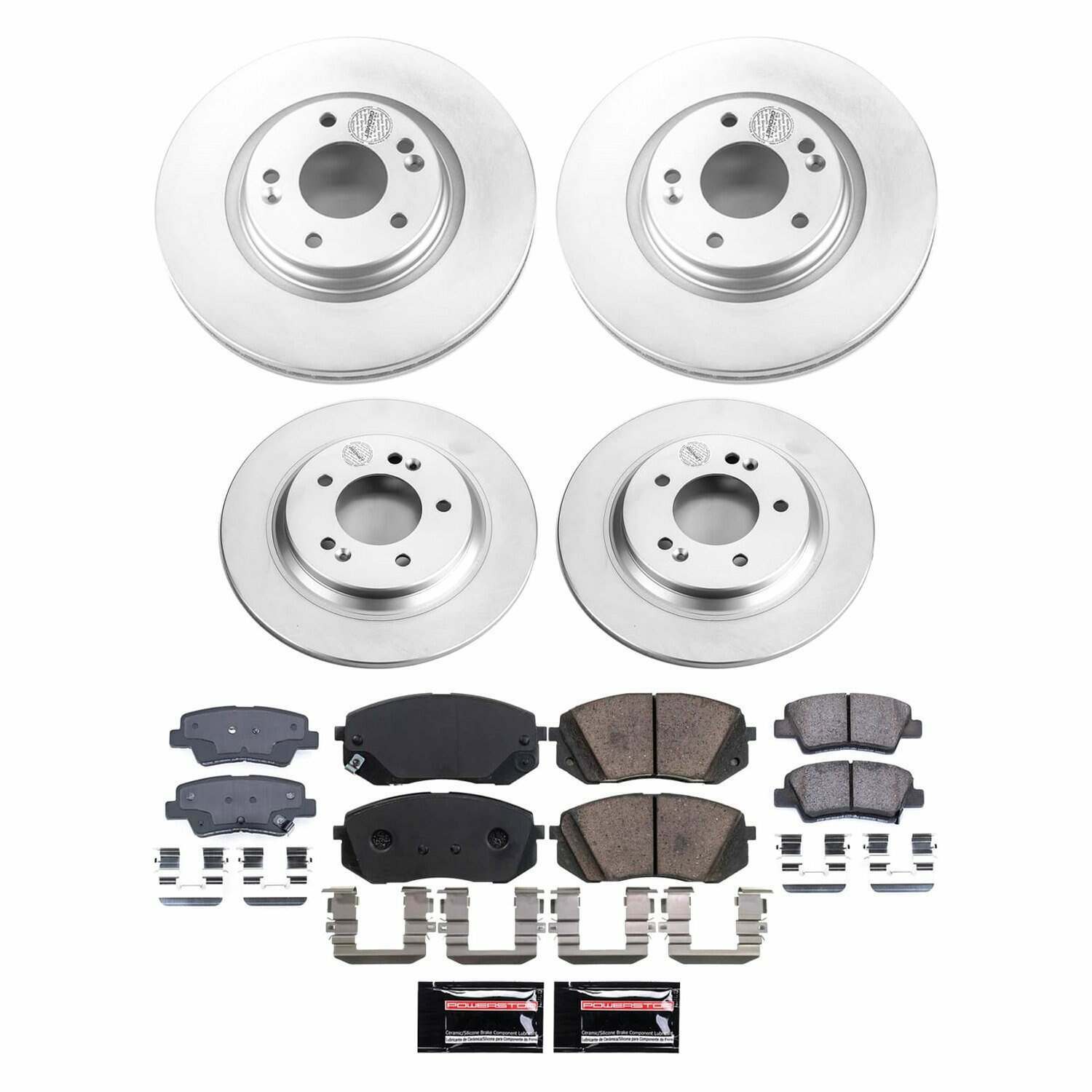 Power Stop 2020 Kia Optima Front and Rear Z17 Coated Brake Kit - CRK9168