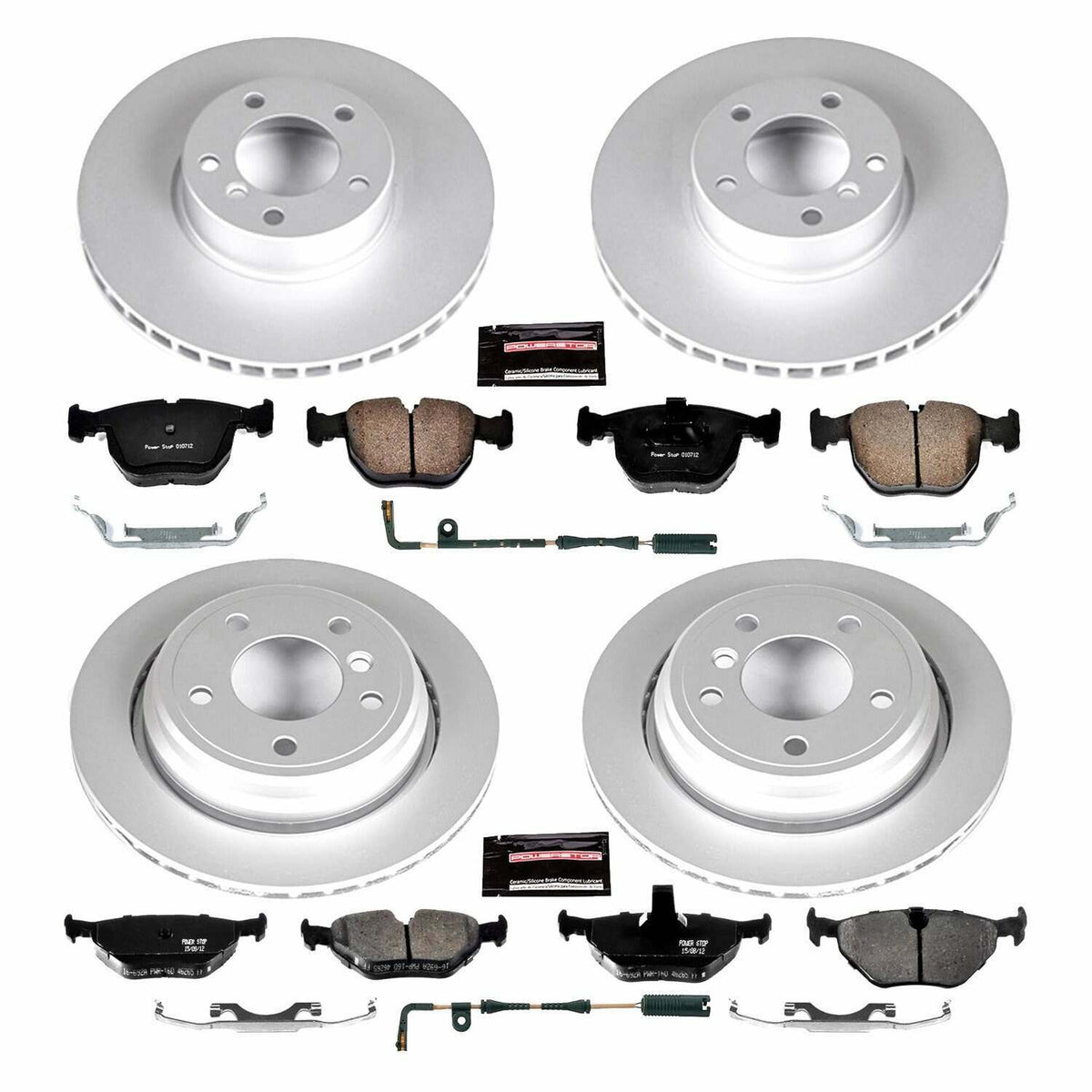 Power Stop 00-03 BMW 540i Front & Rear Z23 Evolution Sport Coated Brake Kit - CRK946