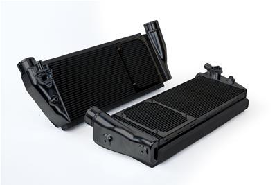 CSF Ferrari 488 / Pista / F8 Twin Intercooler Set - Thermal Dispersion Black - 8210B