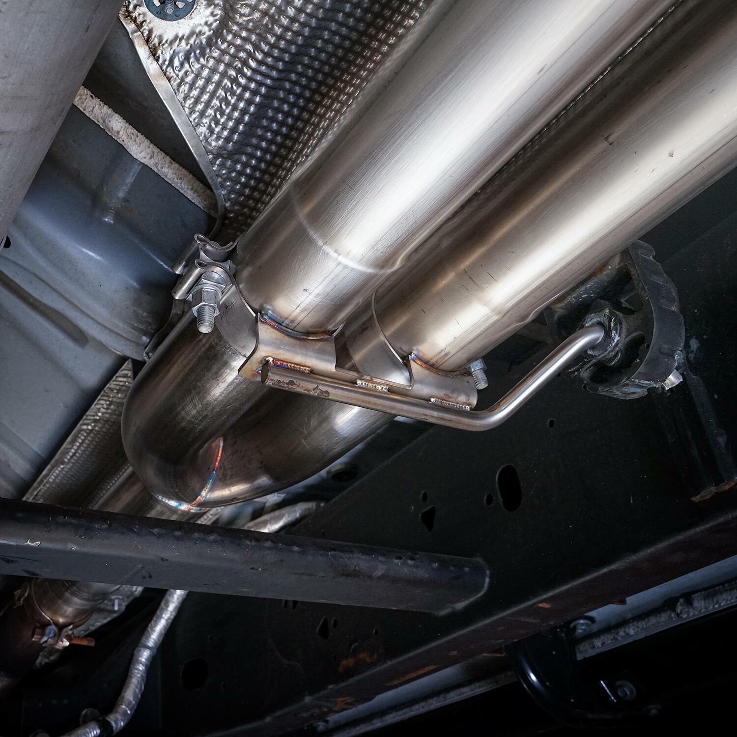 Stainless Works CT19CBYR 2019-2025 Chevy Silverado & GMC Sierra 5.3L Redline Factory Side-Exit Exhaust