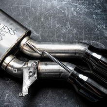 Stainless Works 304SS Catback - Black Chrome 4.5" Slash-Cut Exhaust Tips (2022-2025 Cadillac CT5-V Blackwing) - CT5V22CB-BC