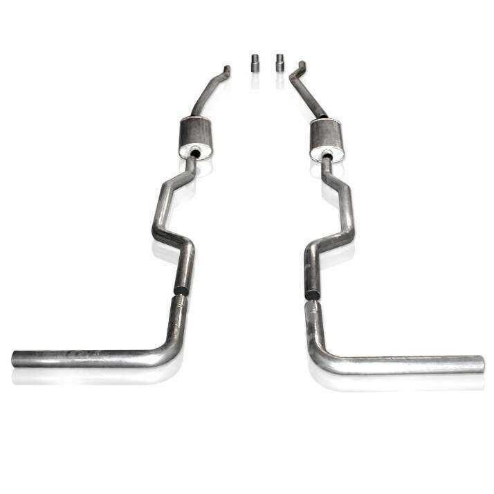 Stainless Works 2-1/2" Catback Dual Turbo Chambered Mufflers Performance Connec - CT67725TS