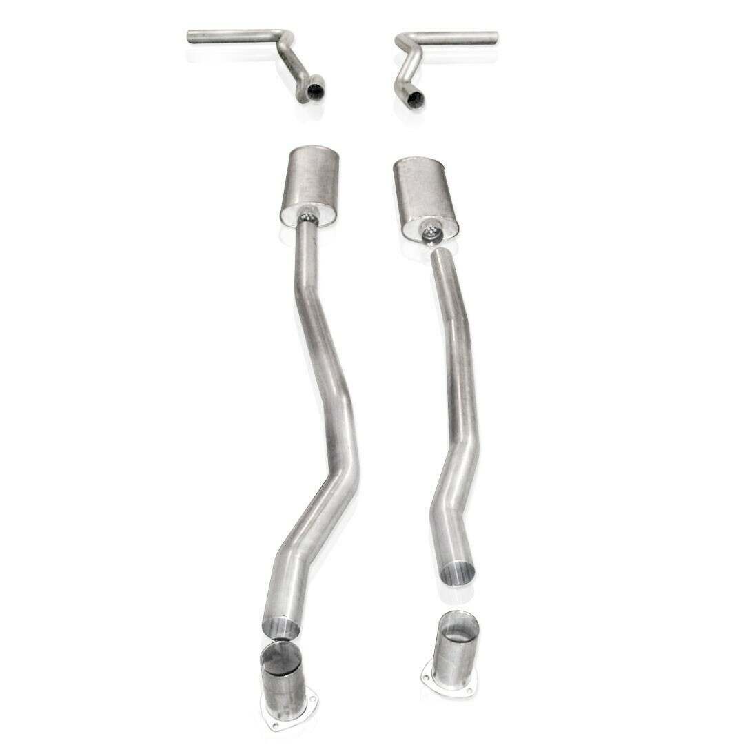 Stainless Works Catback Dual Turbo Chambered Mufflers Performance Connect - CT6773TS