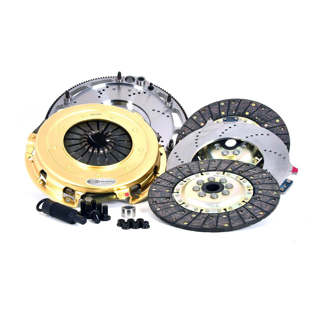 Centerforce 412615748 SST Solid Street Twin Disc Clutch Kit (ZZ572 Crate Engine)
