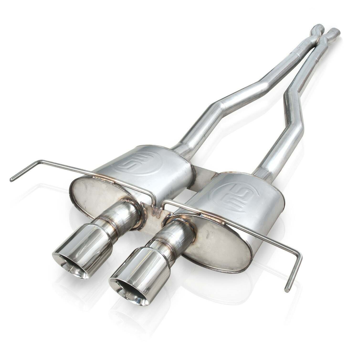 Stainless Works Coupe Catback Dual Turbo S-Tube Mufflers Perfromance Connect (2009-2015 CTS Coupe) - CTSV9CPCBLMF