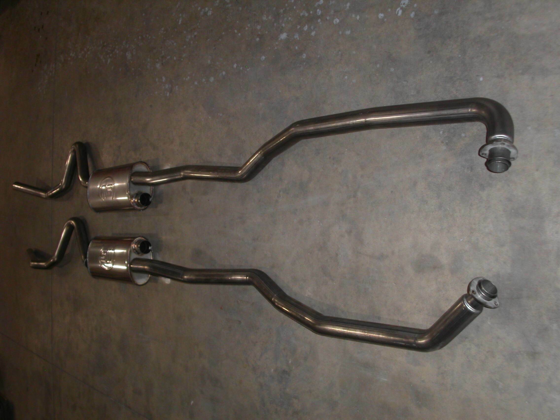 Stainless Works BBC Dual Turbo Chambered Mufflers Factory Connect (1968-1972 El Camino,1968-1972 Chevelle,1970-1972 Monte Carlo) - CV69SB0S