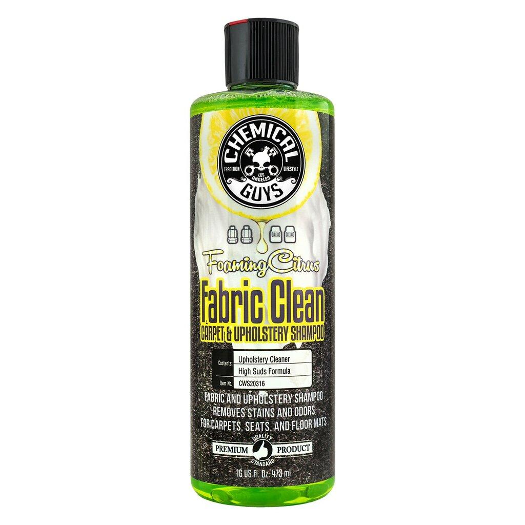 Chemical Guys Foaming Citrus Fabric Clean Carpet And Upholstery Shampoo And Odor Eliminator (16 Fl. Oz.) - Case of 6 - CWS20316
