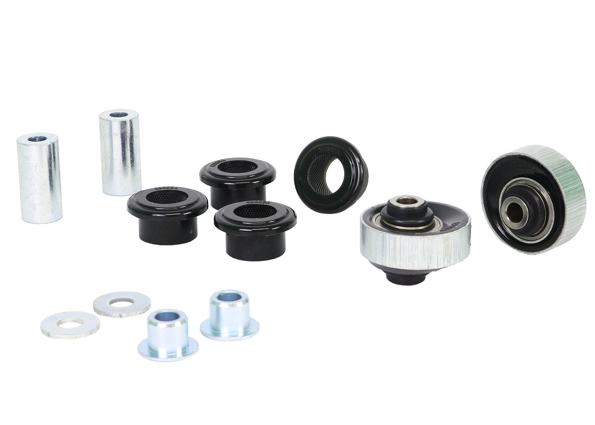 Whiteline Performance Control Arm Geometry Correction Kit Contains Control Arm And Bumpsteer Bushings Adds +0.5Deg Caster + Anti-Lift Whiteline (2011-2020 Jetta, Leon, GTI, Golf SportWagen, A3, Golf, Golf R, S3, A3 Quattro, RS3, TT) - KCA462