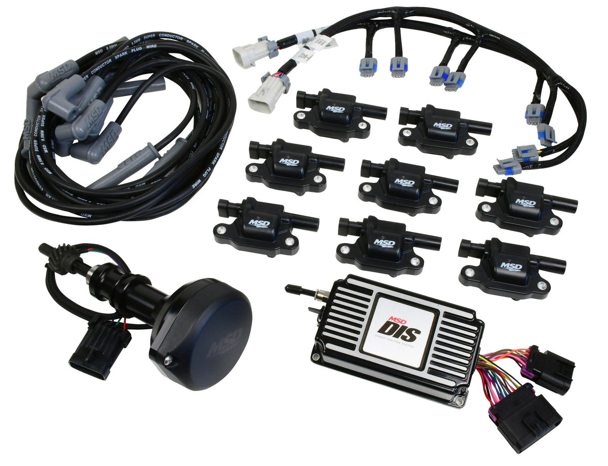 Msd 601523 Dis Kit S/Block Ford, 289-302, Black