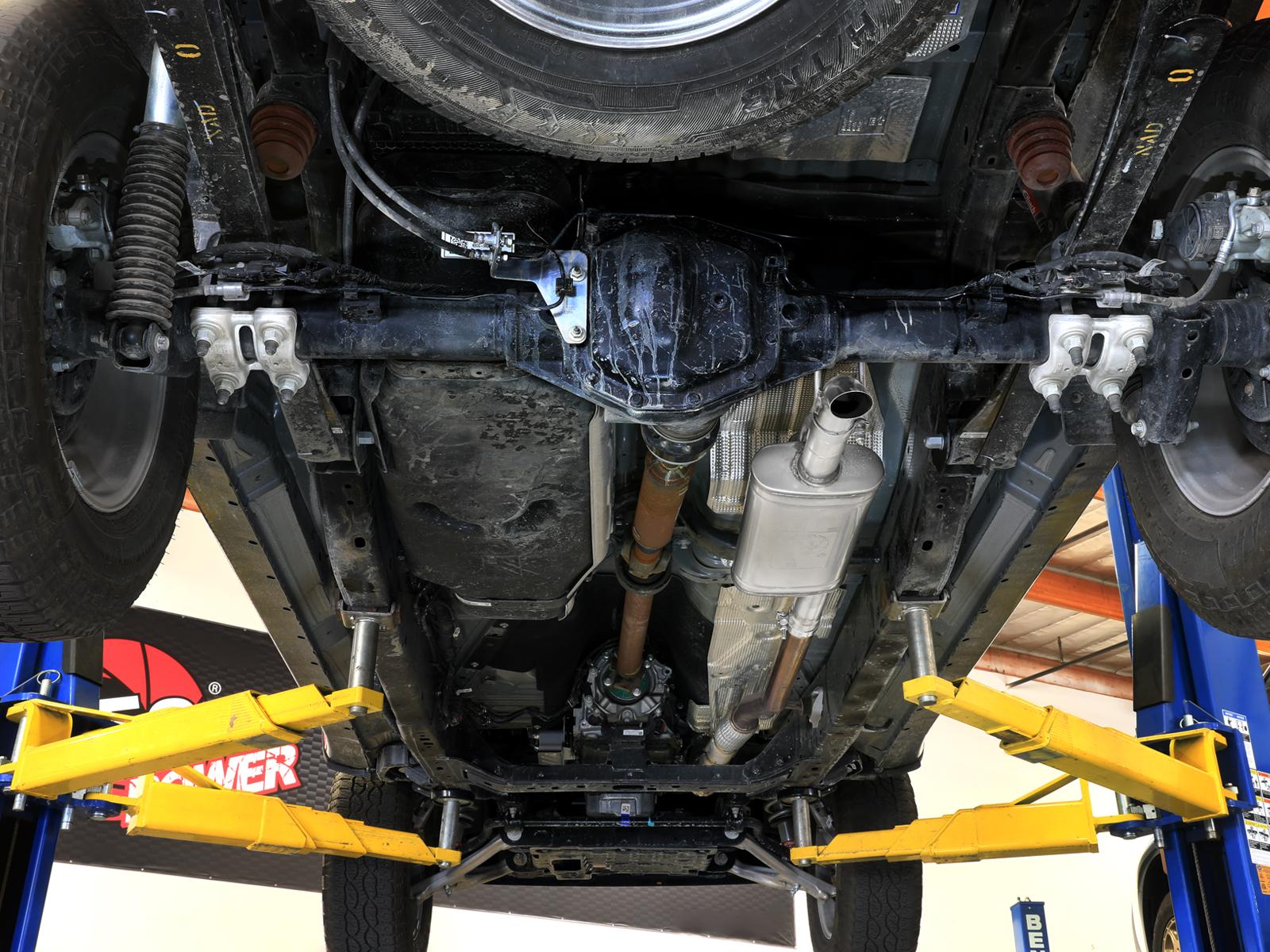 AFE ROCK BASHER 2-1/2 IN 409 Stainless Steel Cat-Back Exhaust System (2024-2025 Ranger) - 49-43150