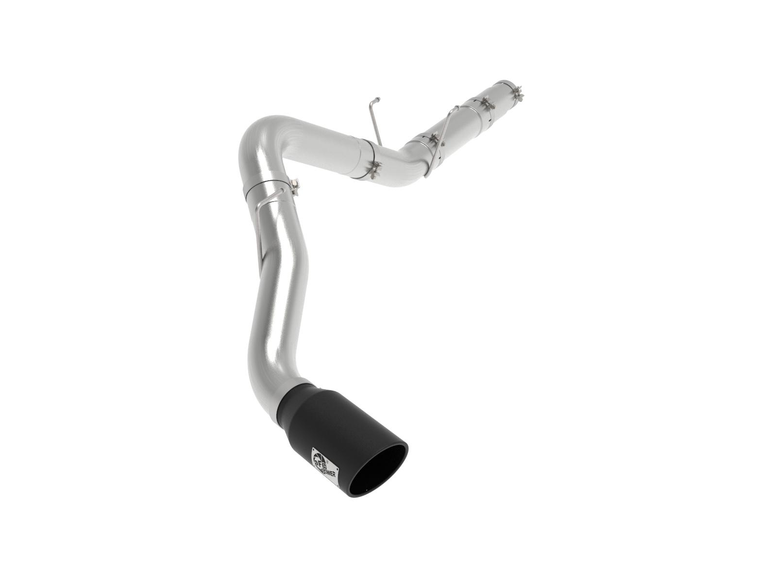 AFE ATLAS 5 IN Aluminized Steel DPF-Back Exhaust System w/Black Tip (RAM Diesel Trucks 19-24 L6-6.7L (td)) - 49-02078-B