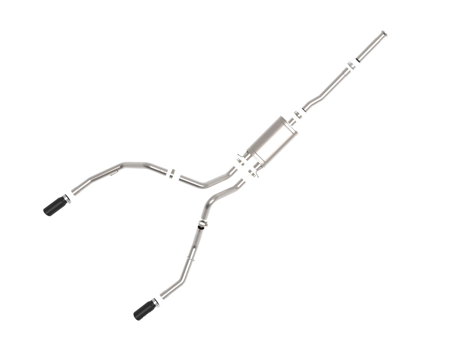 AFE MACH Force-Xp Cat-Back Exhaust System w/ Black Tip - 49-44135-B