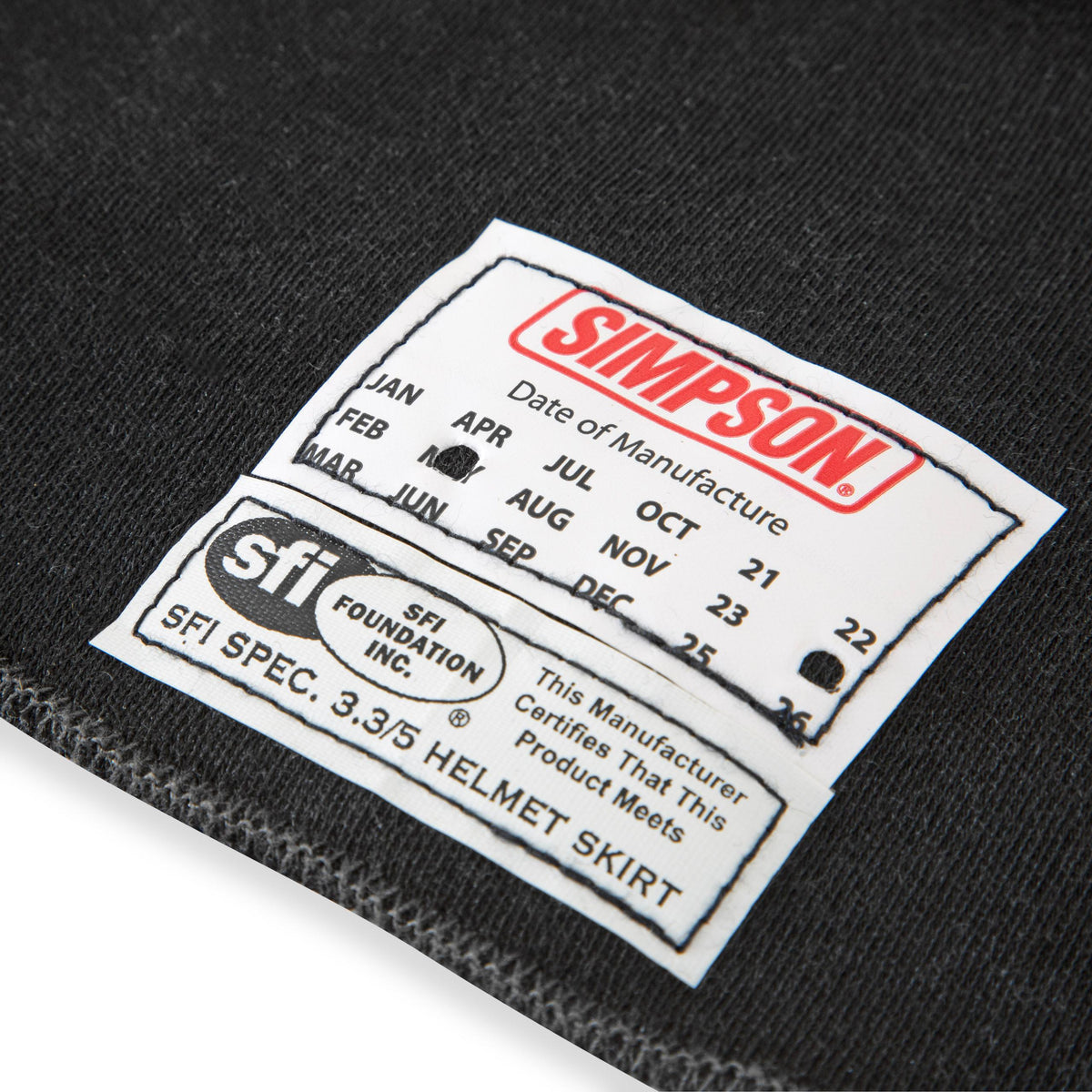 Simpson Racing racing SFI5 CARBONX HLMT SKRT REMOVABLE - 97068