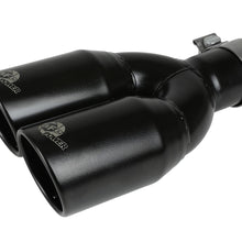 AFE MACH Force-Xp 409 Stainless Steel Clamp-on Exhaust Tip Black (2-1/2 IN Inlet x 3-1/2 IN Outlet X 12 IN L) - 49T25374-B12