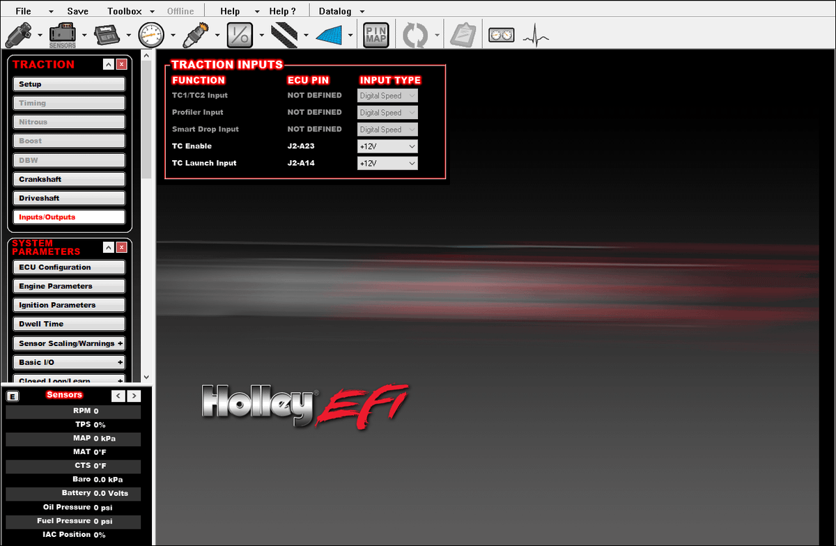 Holley Efi 555-100 Holley Efi V5 Traction Cntrl Activation