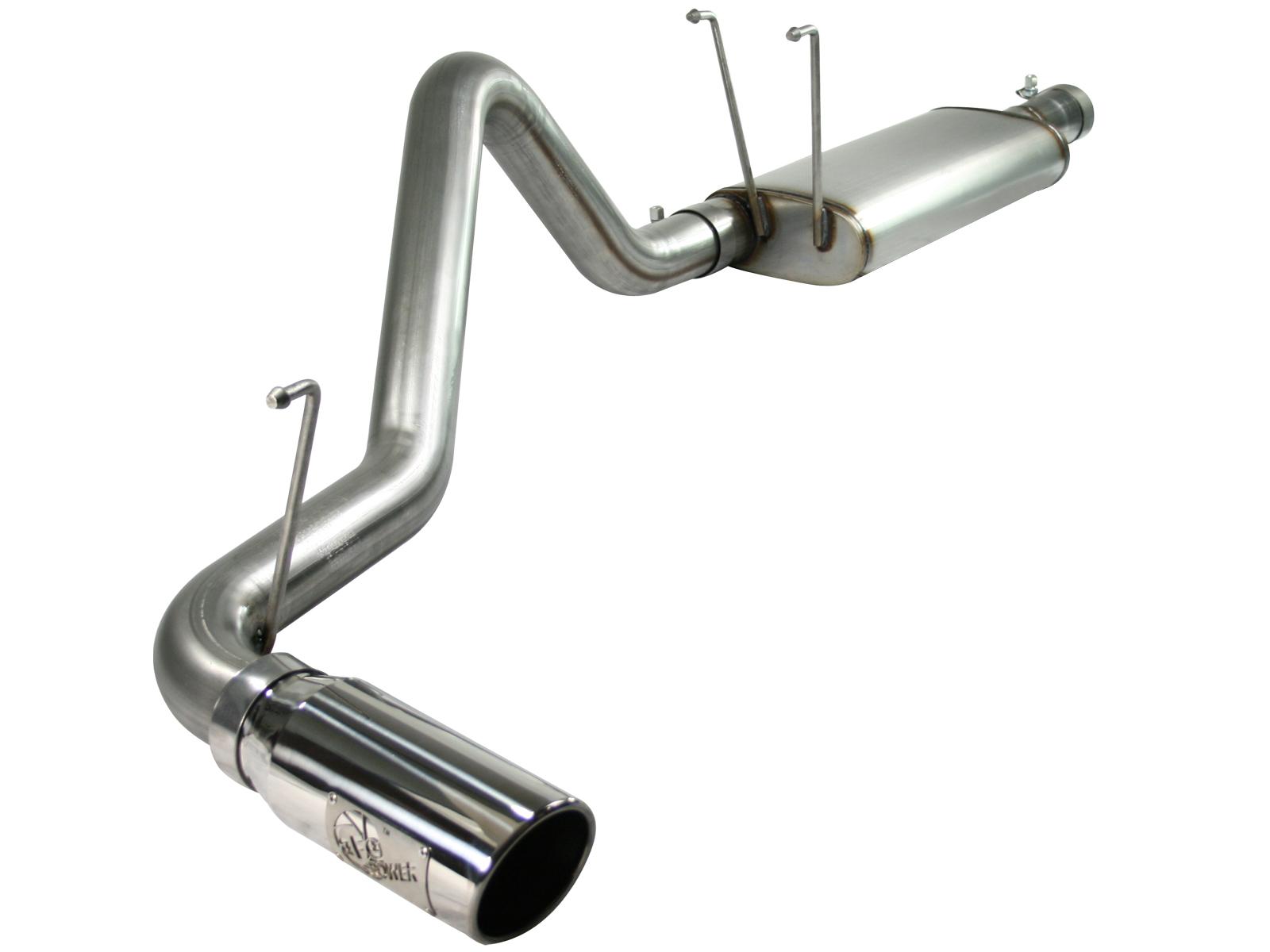 AFE Mach Force-Xp 3 IN Cat-Back Exhaust System with Single Side Exit Polished Tip (2009-2019 1500, 1500 Classic, Ram 1500) - 49-42031-P