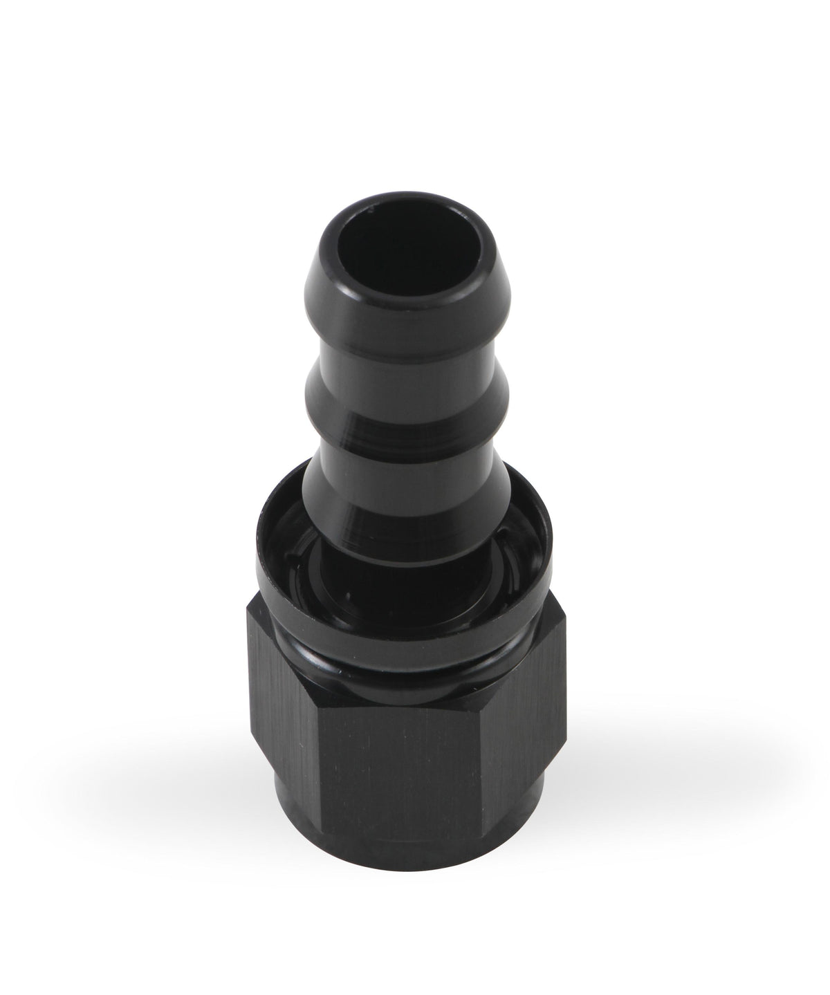 Mr. Gasket -10 AN Straight Push-On Hose Ends - Black.  - 200110-BL
