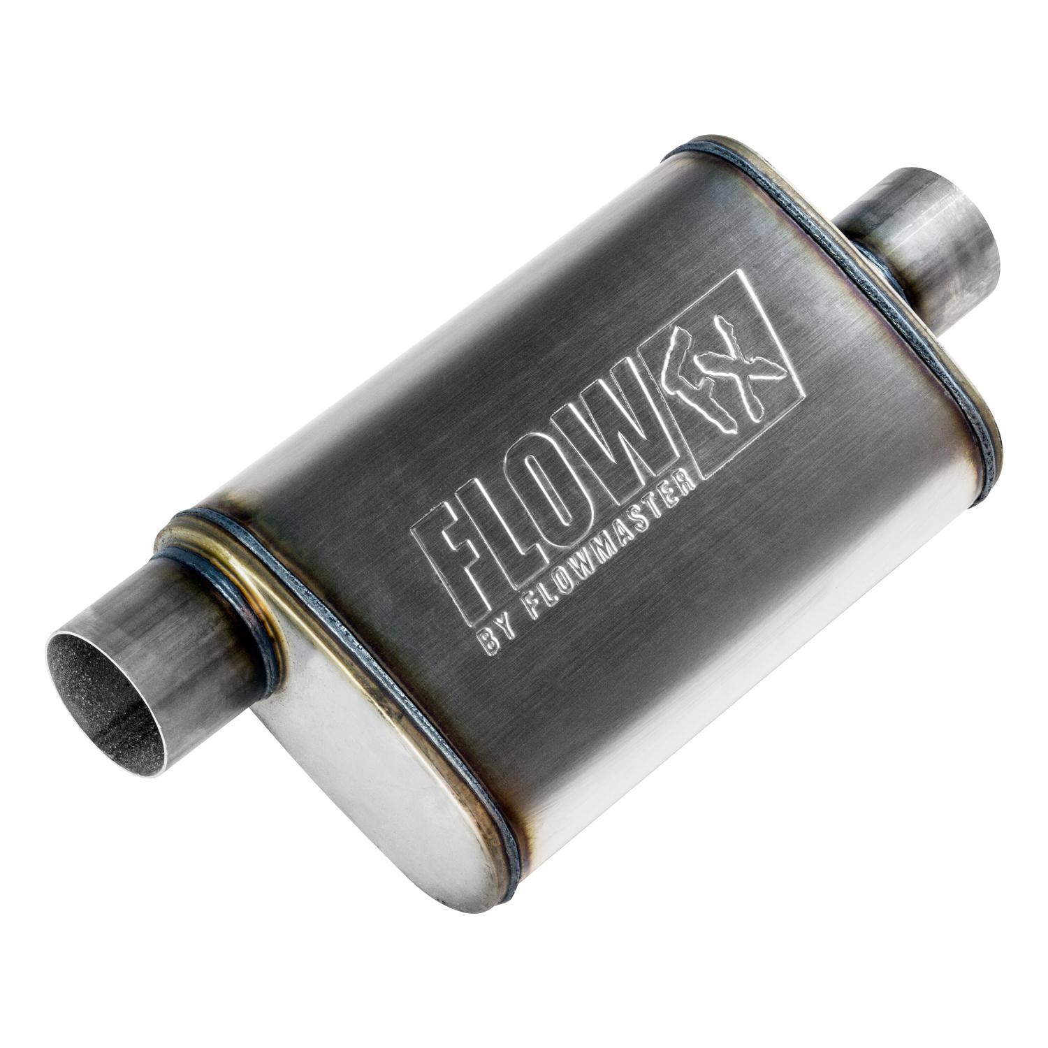 Flowmaster FlowFX Muffler 409S - 3.00 Offset In/ 3.00 Center Out - Moderate Sound