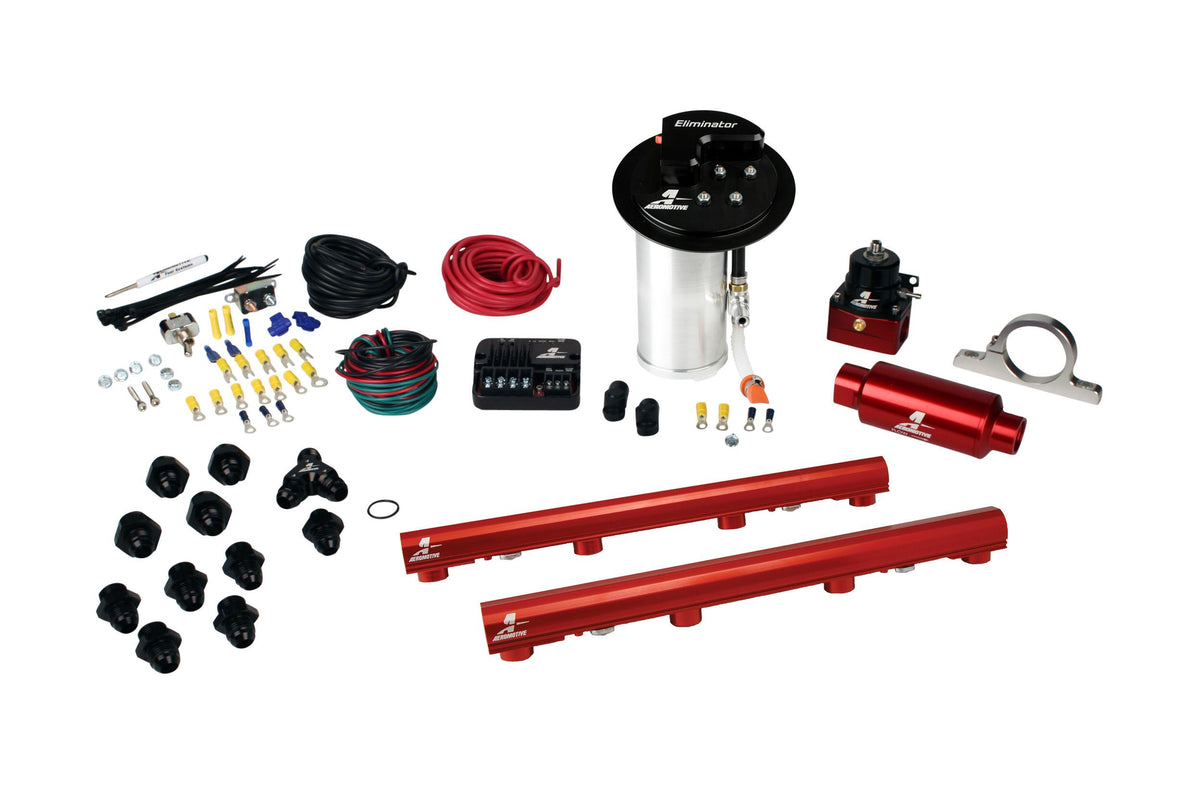 Aeromotive 17343 10-17 Mustang GT Stealth Eliminator Street System with 4.6L 3-V Fuel Rails