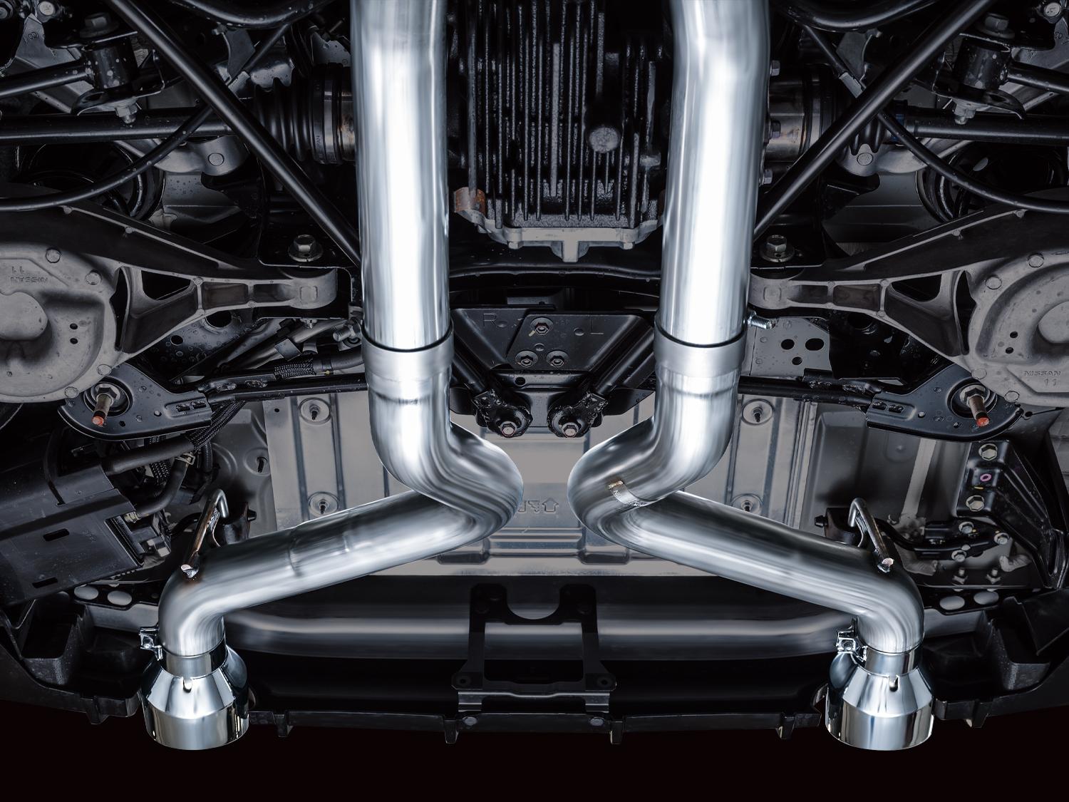AWE Track Edition for Nissan Z - Chrome Tips - 3020-32400