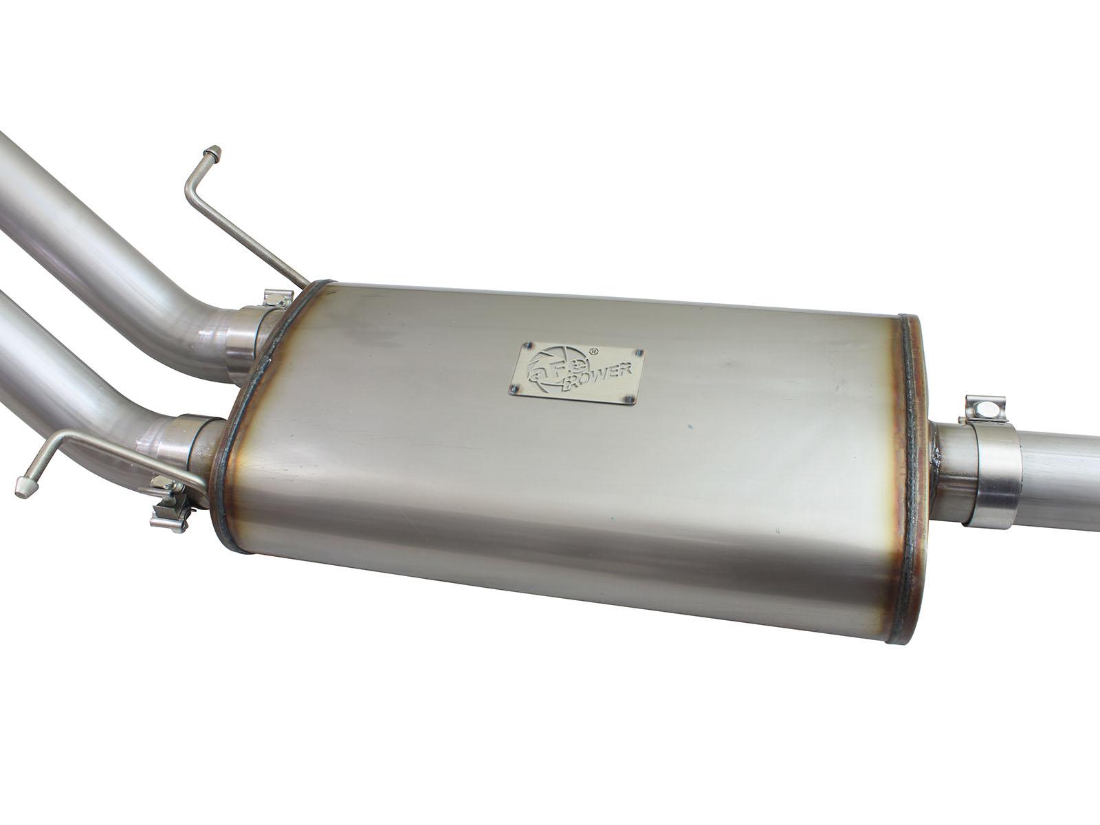 AFE MACH Force-Xp 3 IN 409 Stainless Steel Cat-Back Exhaust System w/Polished Tip - 49-44057-P