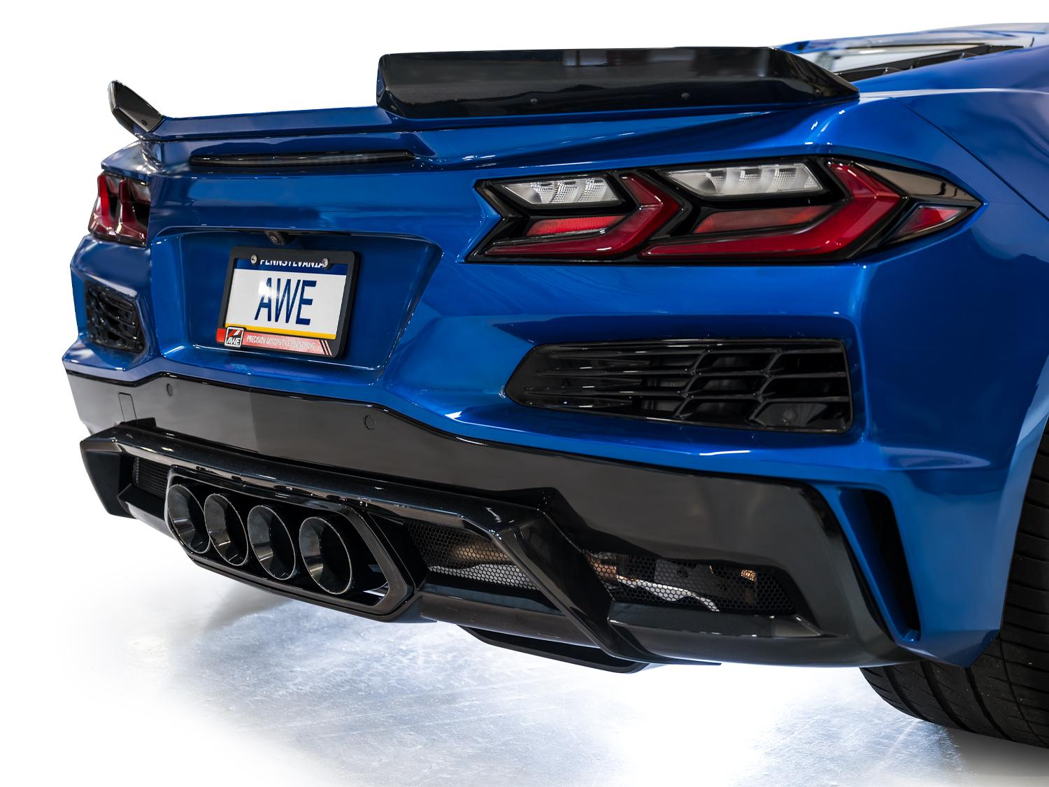 AWE SwitchPath Exhaust for C8 Corvette Z06 - Diamond Black Tips - 3025-43906