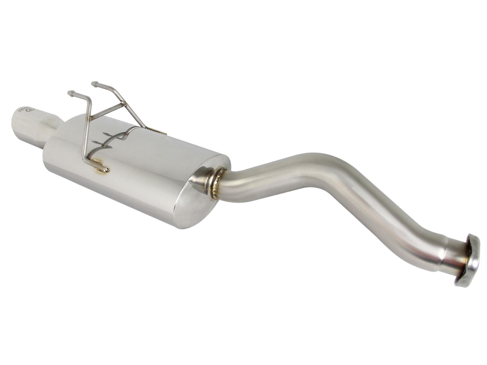 AFE Takeda 2-1/2in 304 Stainless Steel Axle-Back Exhaust System (2012-2015 Civic) - 49-36603