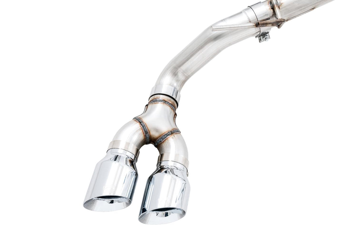 AWE 0FG Exhaust with BashGuard DUAL CHROME TIPS (2019-2021 Ranger) - 3015-22072