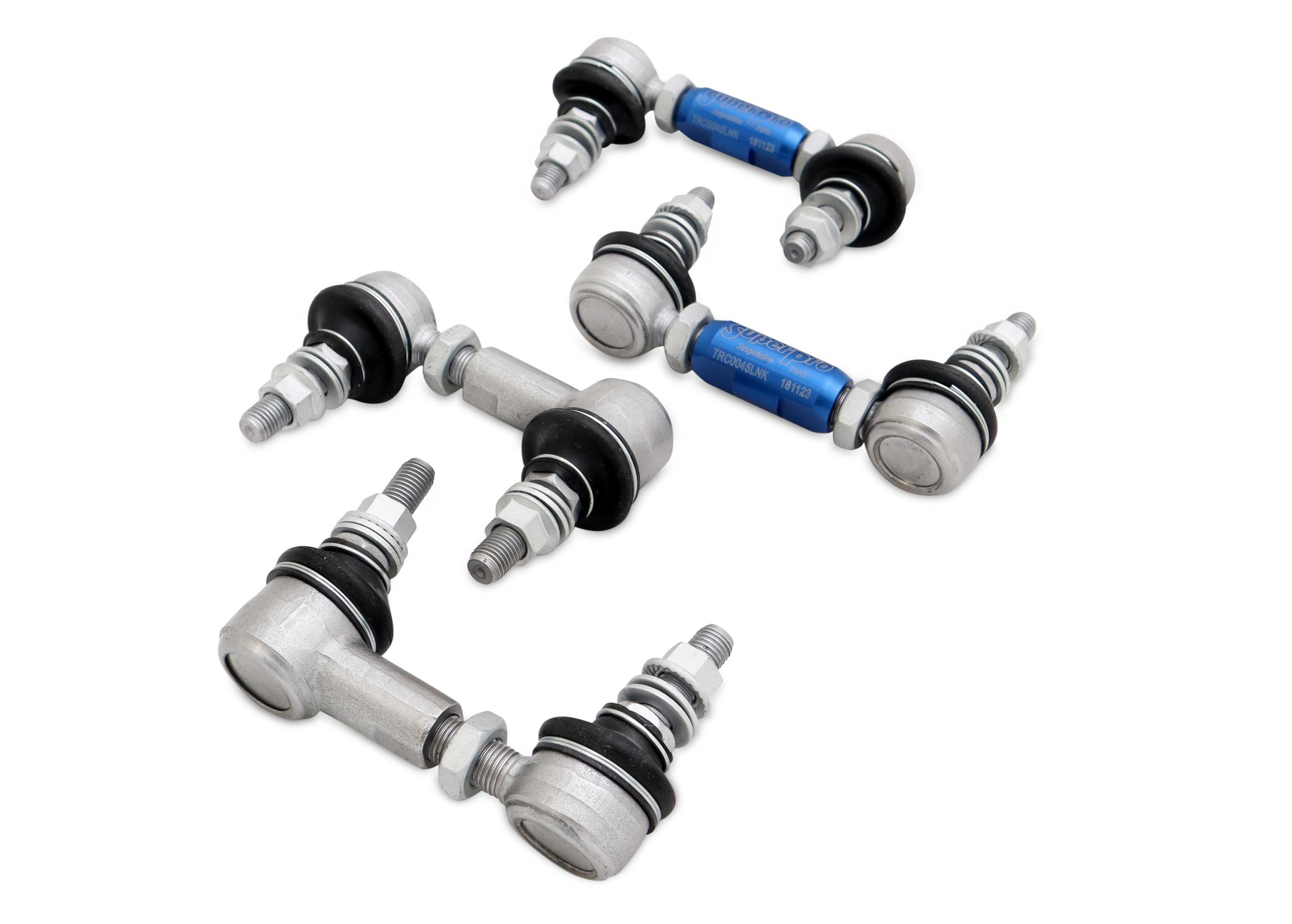 SuperPro HD Adjustable End Link Set (TRC1025 + TRC1045) (1987-2023 Acura, Honda, Fiat, Toyota, Mazda Fitments) - TRCLNKSET4