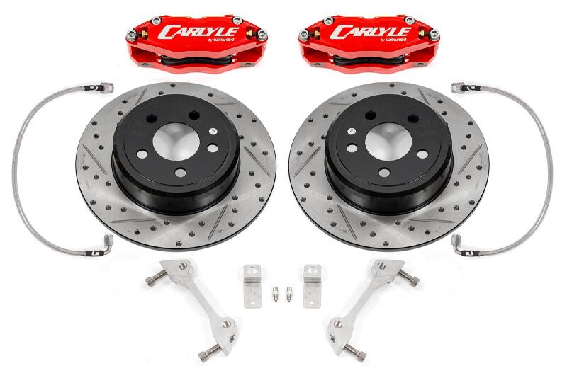 BMR Fabrication Brake Kit for 15" Conversion, Red Calipers, Non-Redeye Red (2006-2023 Charger) - DBK111